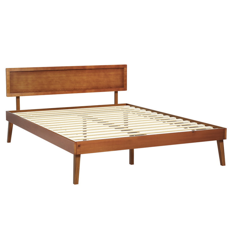 QUEEN Size - Wooden Base Bed Frame - Walnut