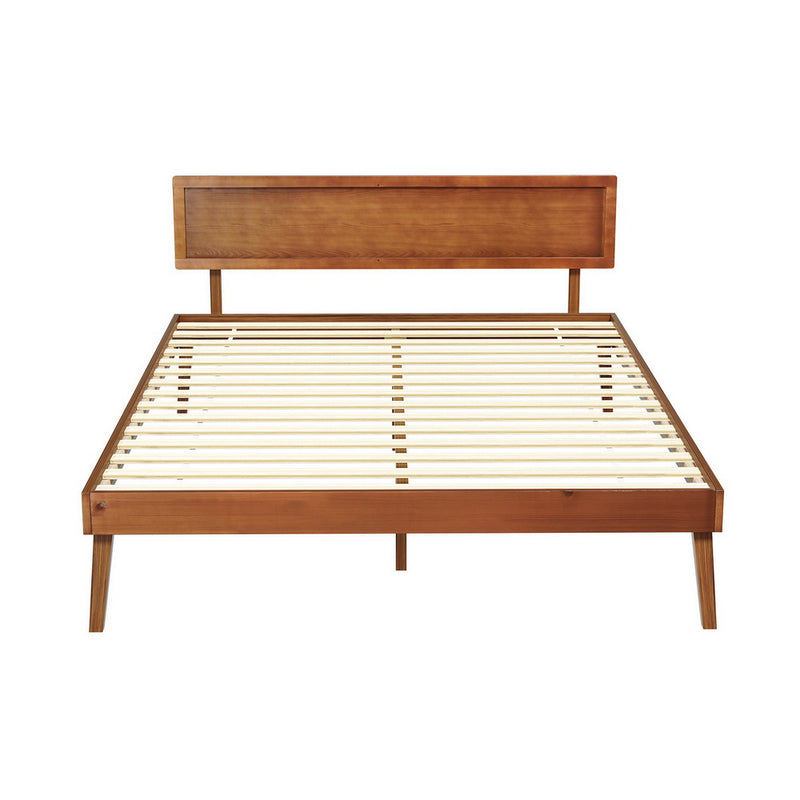 QUEEN Size - Wooden Base Bed Frame - Walnut