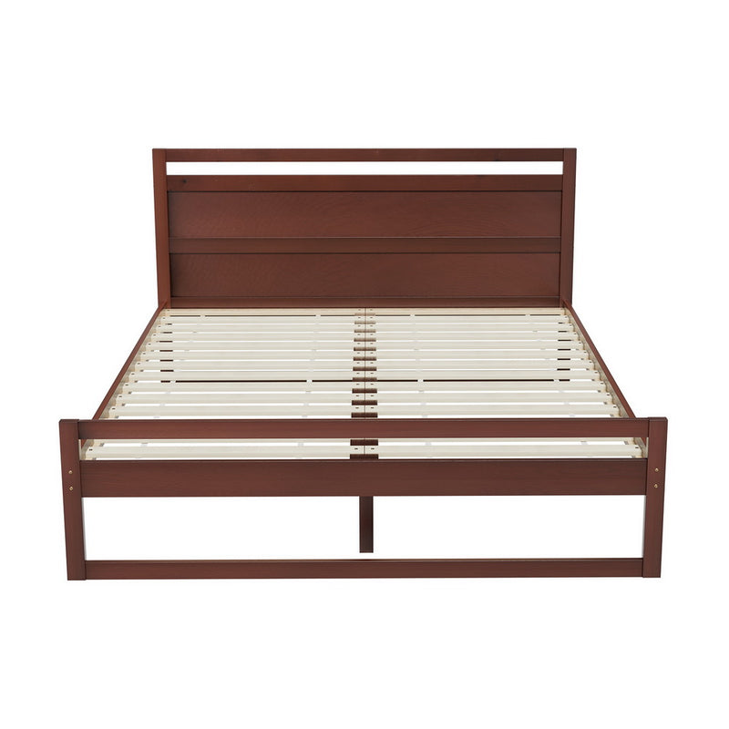 DOUBLE Size - Wooden Bed Frame - Walnut