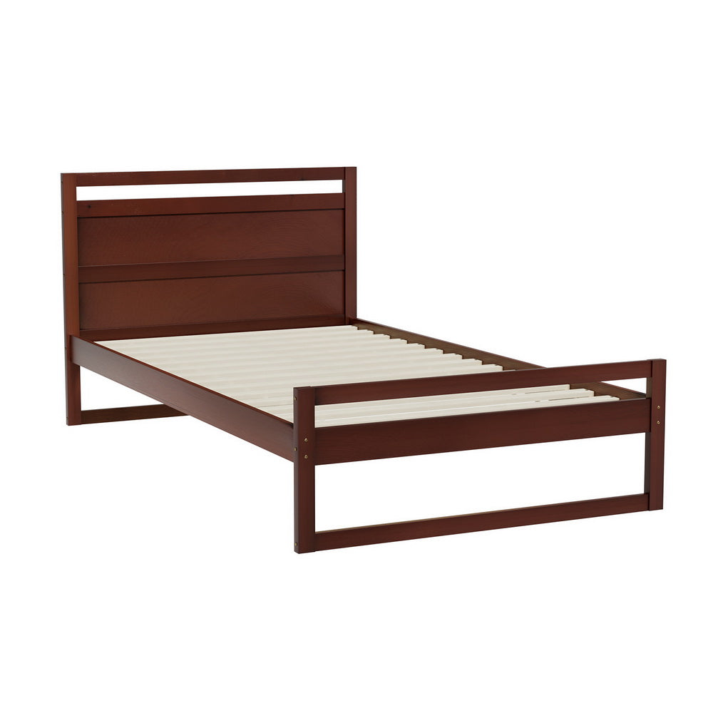 Hawthorne Timber Bed Frame – Walnut – King Single