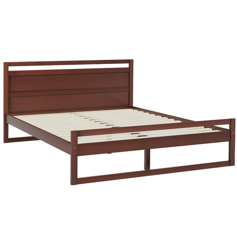 QUEEN Size - Wooden Bed Frame - Walnut