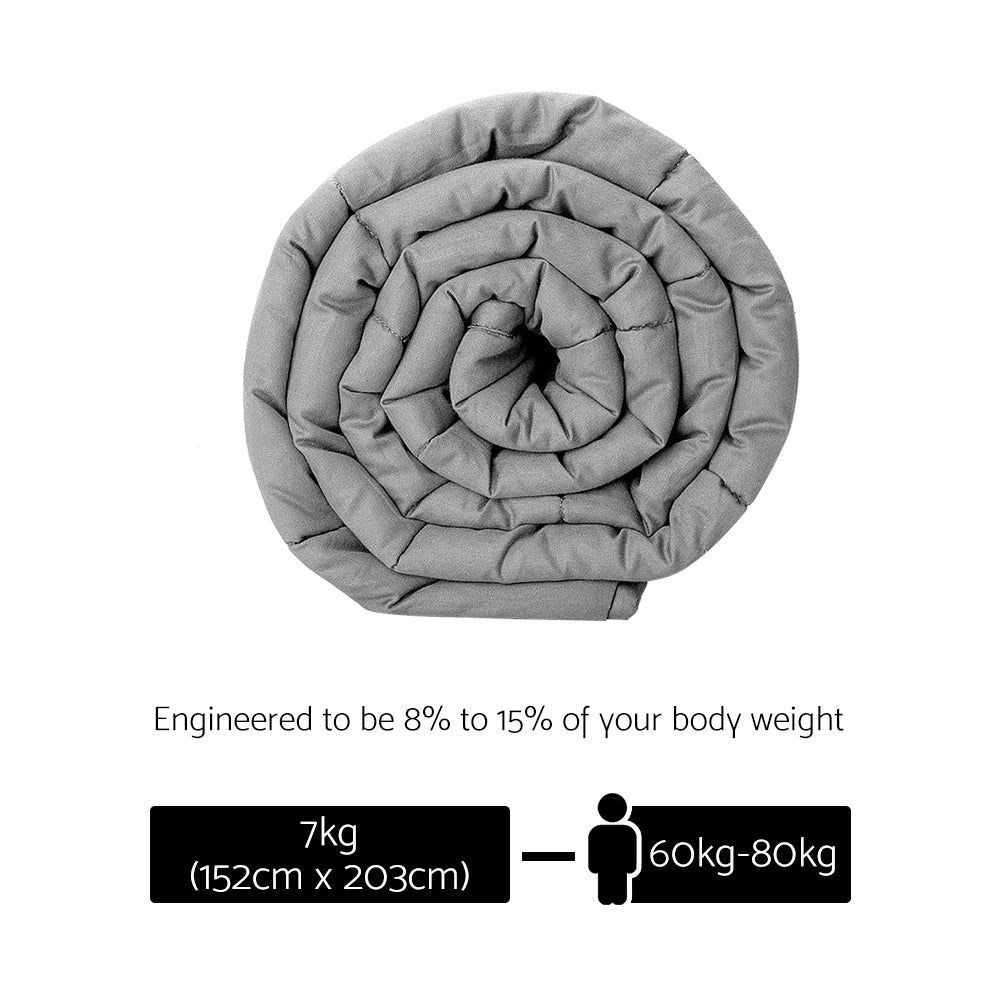 Callan Weighted Blanket – Light Grey – 7kg