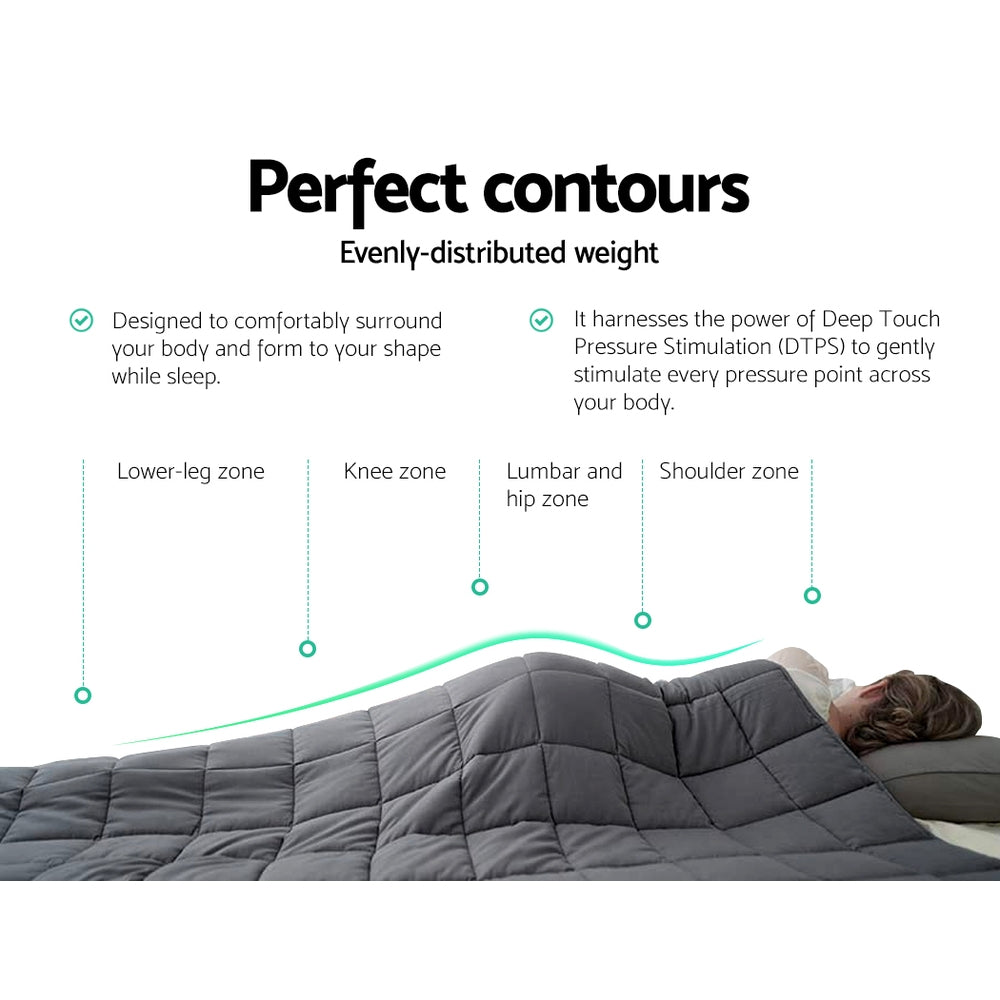 Callan Weighted Blanket – Dark Grey – 9kg