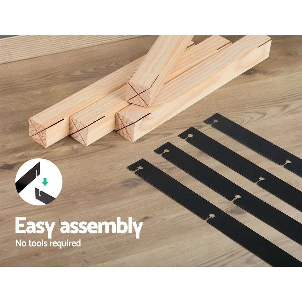 Celara Wine Rack – Natural Wood – 110 Bottle