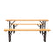 Wooden Outdoor Foldable Bench Set - Natural