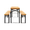 Wooden Outdoor Foldable Bench Set - Natural