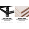 4 x 1.5M Garage Shelving Warehouse Rack - Black
