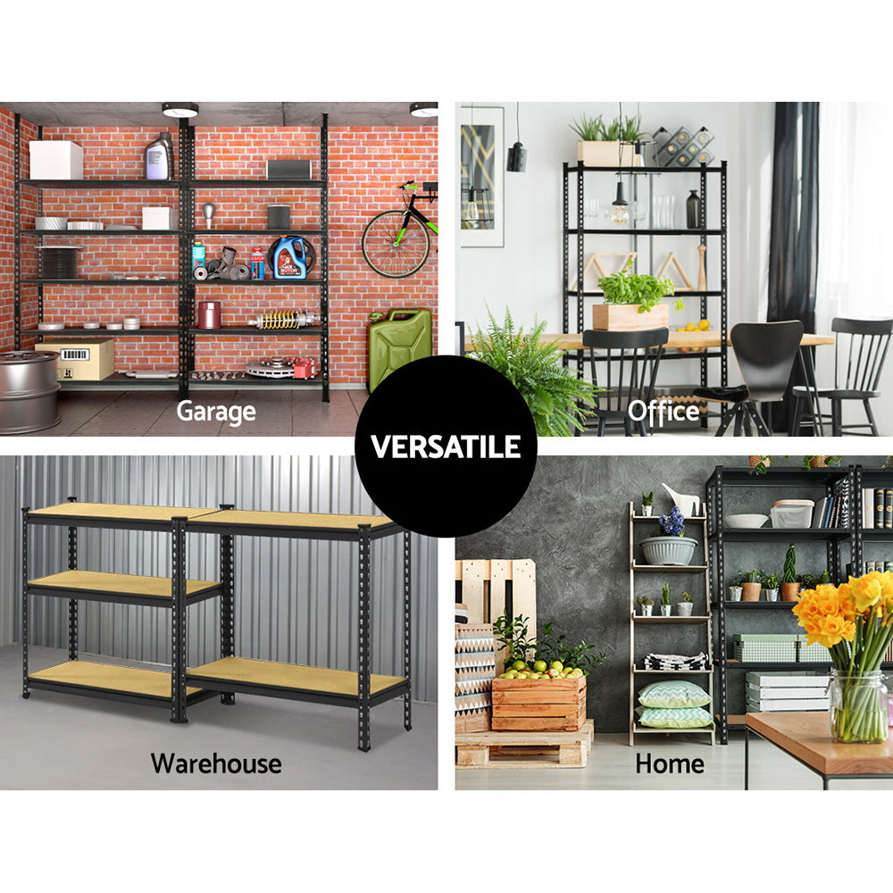 Nara Garage Shelving Warehouse Rack – Black – 1.8 M