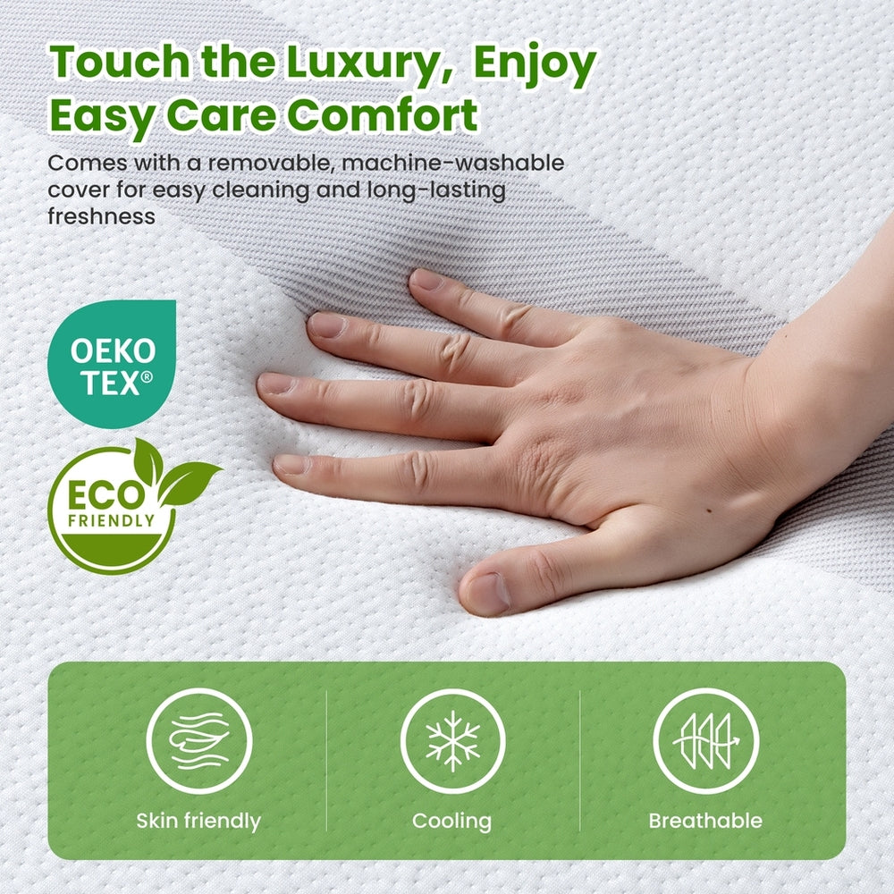Volos Gel Foam Mattress – White – Double