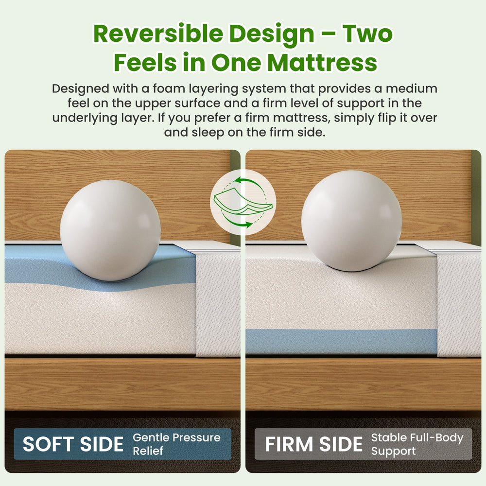 Moonrise Gel Foam Mattress – White – King Single
