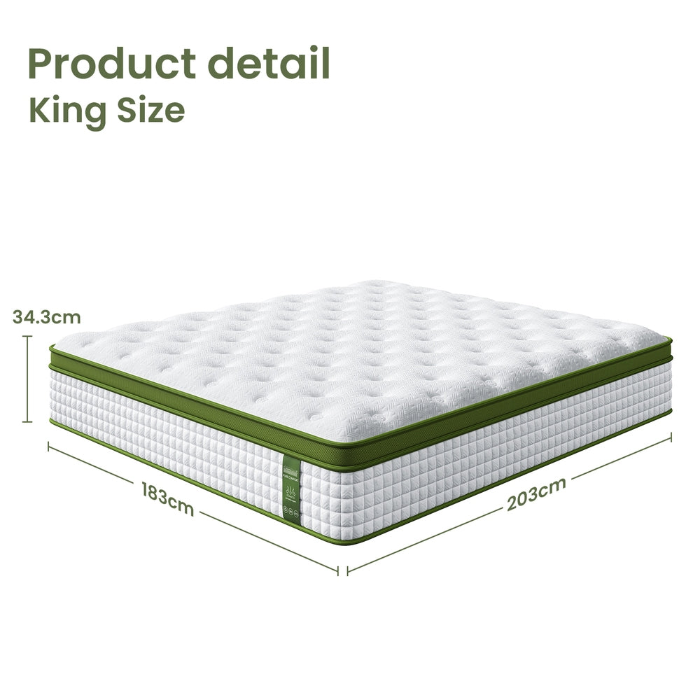 Callan Euro Top Mattress – Grey – King