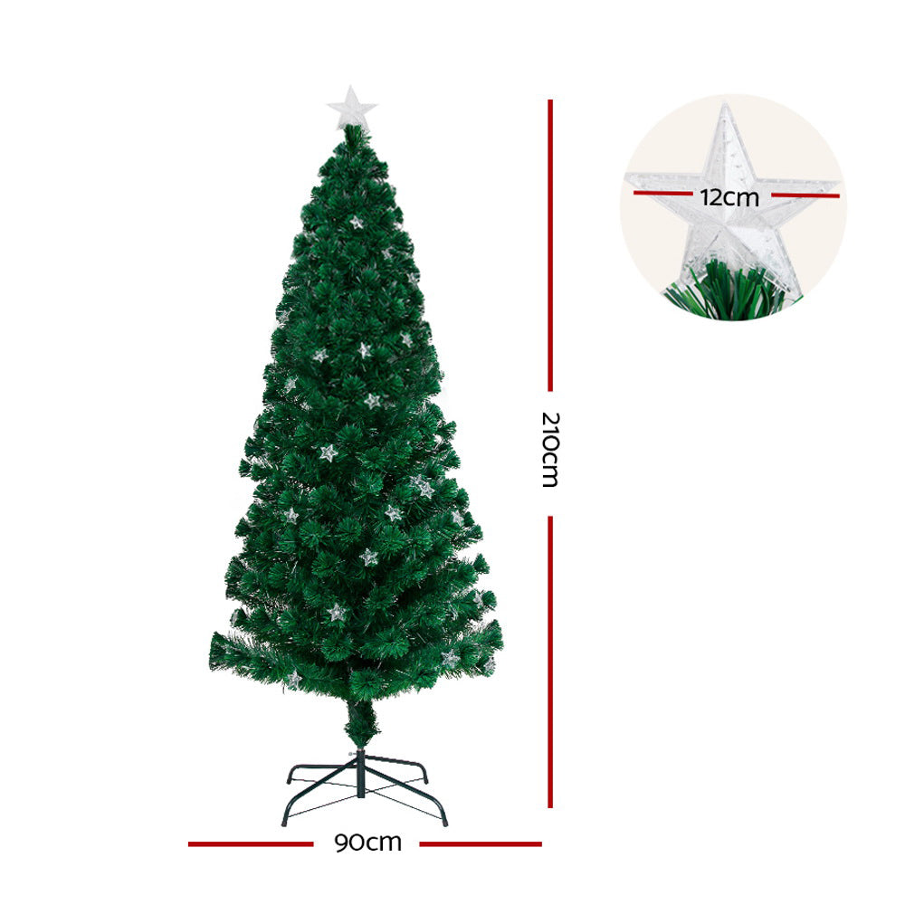 Halston LED Christmas Tree – Green – 210cm