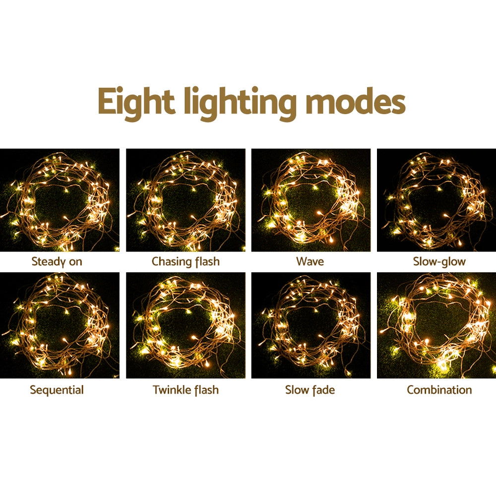 Festiva LED Christmas Icicle Lights – Warm White – 800 LED
